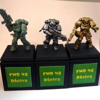 Troph�es de d�cor (sign�s Alaric)